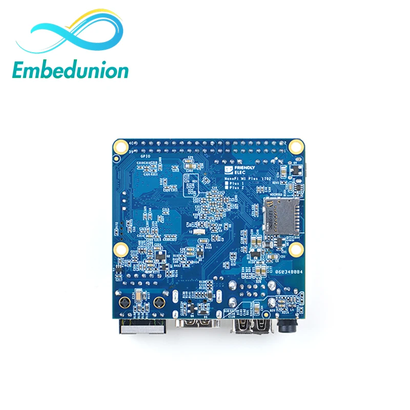 Демонстрационная плата FriendlyARM Allwinner H3 Quad-core Cortex-A7 NanoPi M1 Plus(1,2 ГГц, 1 Гб оперативной памяти DDR3, 8 Гб eMMC)+ кабель MicroUSB+ антенна