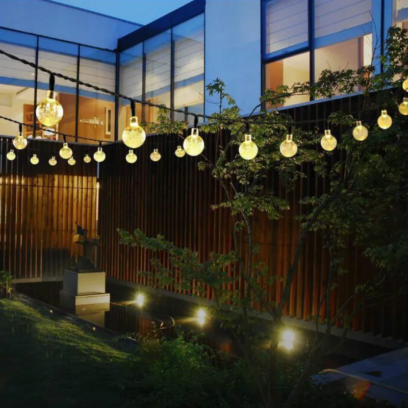 Us 20 71 Solar Light 6m 30 Led String Lights Ball Crystal Festoon Bulb For Christmas Garden Decorations Outdoor Lighting Lamp In Lamps Us 20 71 Solar Light 6m 30 Led String Lights Ball Crystal Festoon Bulb For Christmas Garden Decorations Outdoor Lighting Lamp In Lamps