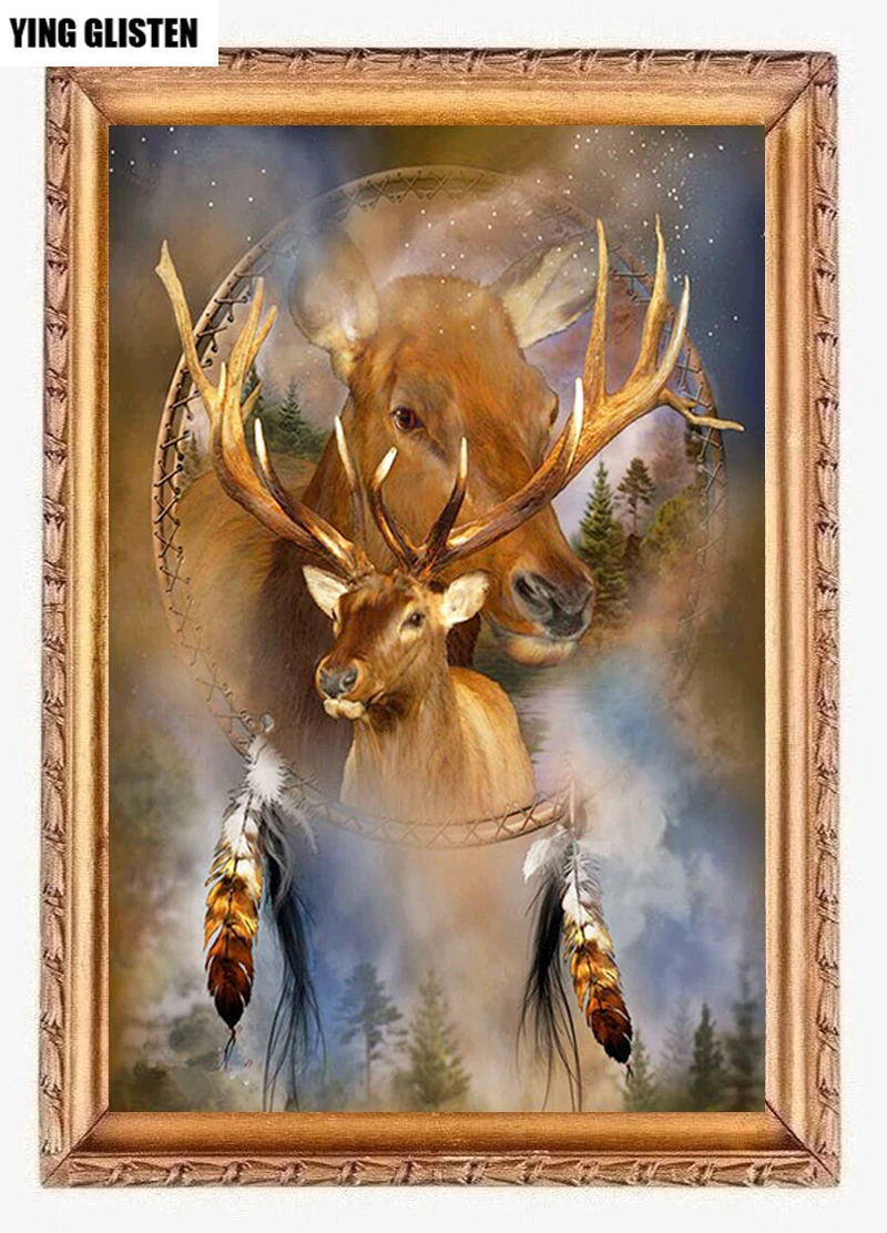 5D"Animal deer"Diamond Painting Full Drill Square diamond studded