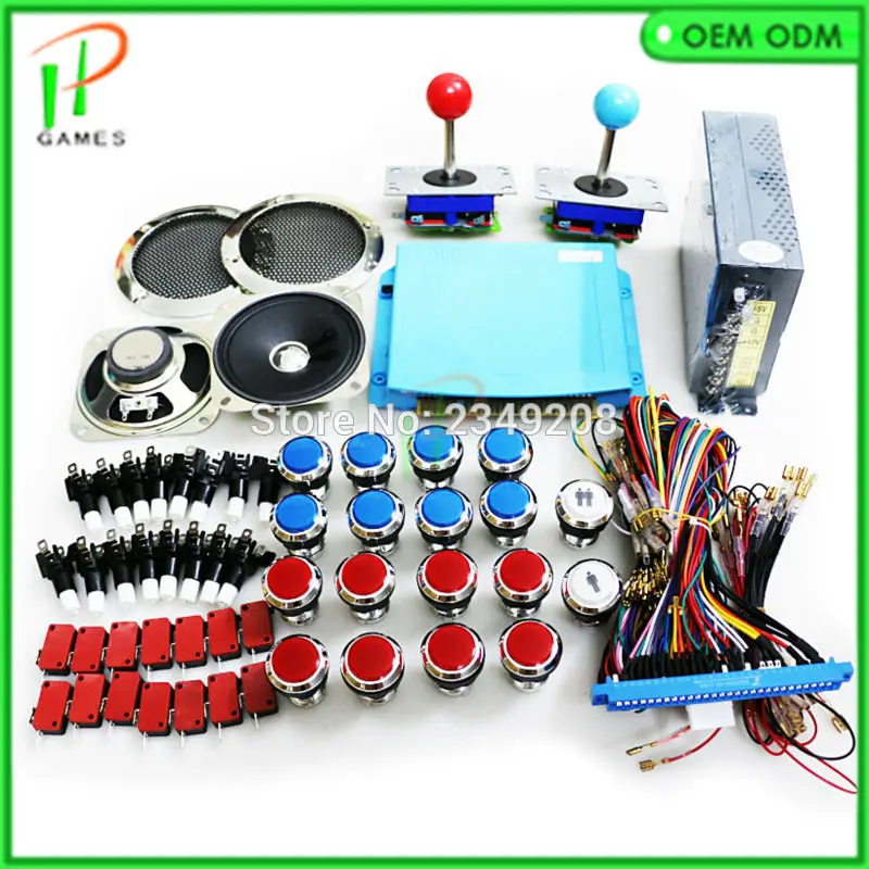 

1299 In 1 DIY Arcade Bundles Kits Parts With Power Supply Jamma Harness Joystick Push Button Arcade Game Machine Parts