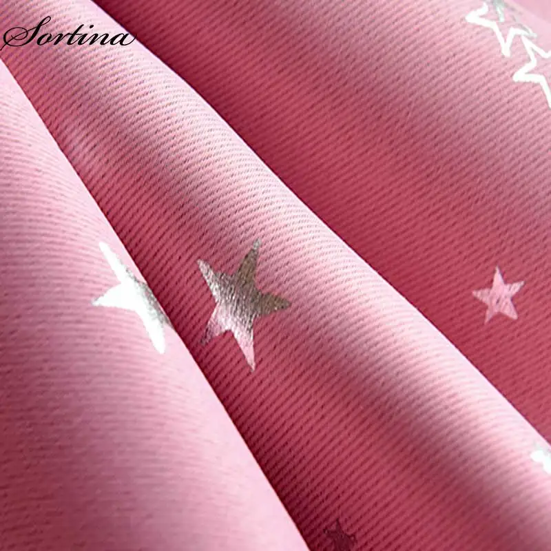 Sortina thicking blackout estrella cortinas para dormitorio bebé habitación moderna Cortina para sala de estar ventana tratamiento Cortina rosa Sortina thicking blackout estrella cortinas para dormitorio bebé habitación moderna Cortina para sala de estar ventana tratamiento Cortina rosa