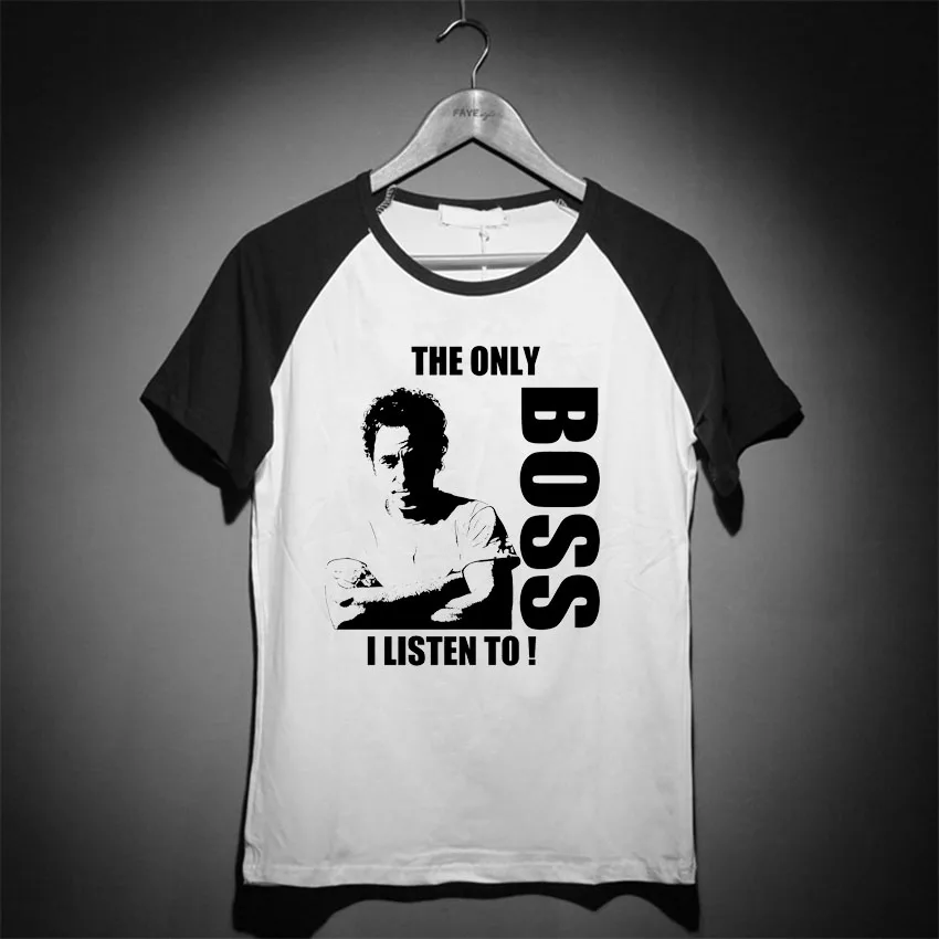 

the only boss I listen to rock star bruce springsteen men women summer t shirt
