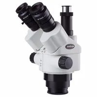 AmScope 7X-45X Simul-Focal Trinocular Zoom Stereo Microscope Head-Ship from Moscow