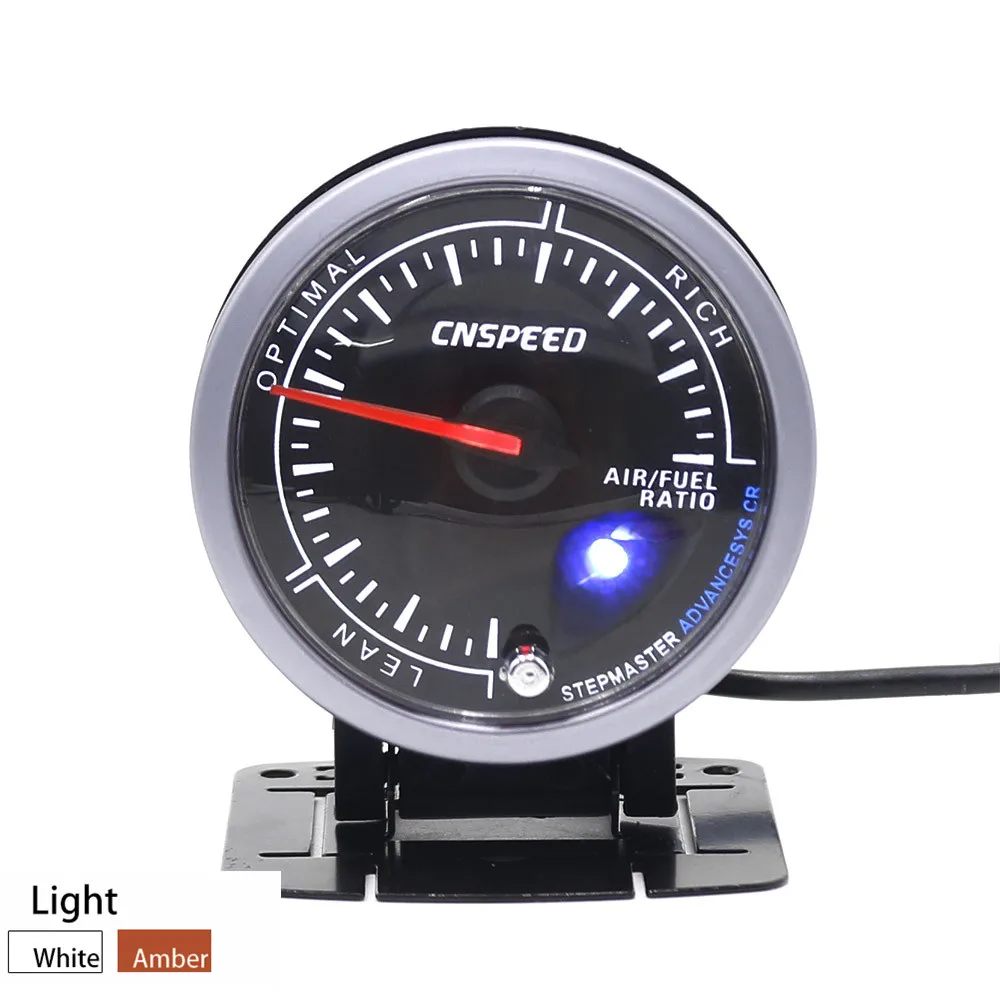 CNSPEED 2," 60 мм Датчик наддува выхлопных газов датчик температуры автомобиля давление масла Температура воды Температура масла напряжение белый - Цвет: Air flue ratio gauge