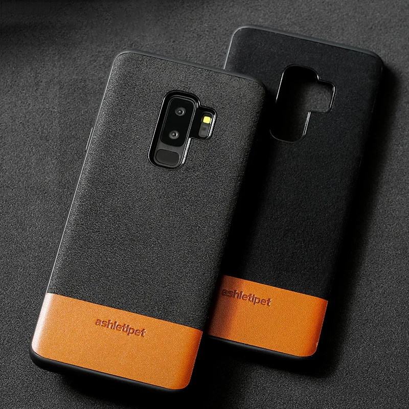 Натуральная кожа чехол для телефона для samsung Galaxy S10 S8 S9 плюс Чехол шить на заднюю панель для Note 9, 10 лет, A5 A70 A8 J5 J7 чехол
