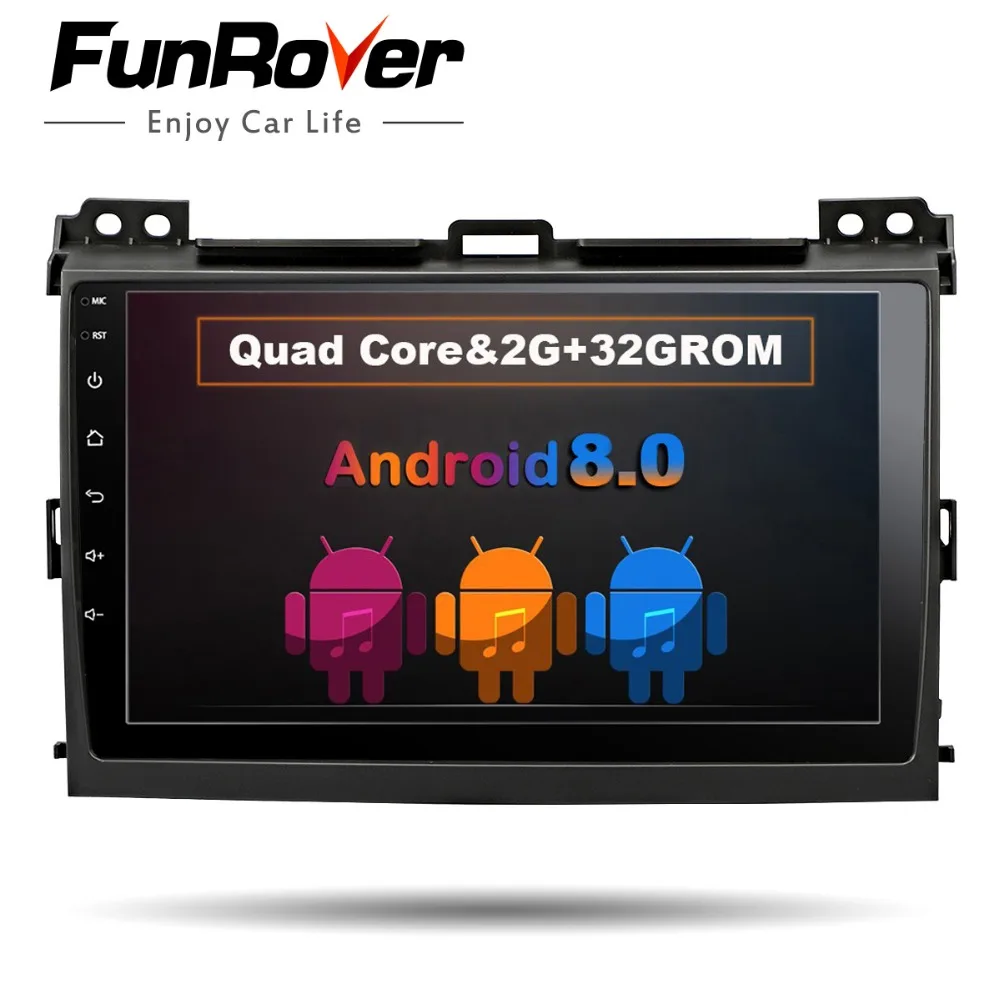 

Funrover android 8.0 Car DVD Player for Toyota Prado 120 Land Cruiser 2004-2009 2din Car Radio GPS Navigation Multimedia Player