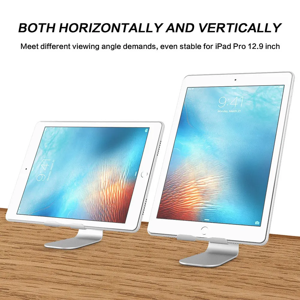 Portefeuille For iPad Pro Tablet Stand Adjustable Aluminum Metal Phone Holder For iPad Air 2 Samsung Tablet Soporte Accessories (7)