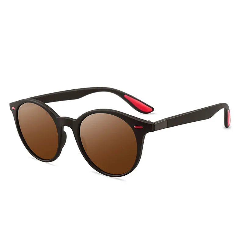 Фирменный дизайн, классические поляризационные солнцезащитные очки для мужчин и женщин, круглые солнцезащитные очки для вождения, Ретро стиль, солнцезащитные очки UV400, солнцезащитные очки Oculos de sol - Цвет линз: 02