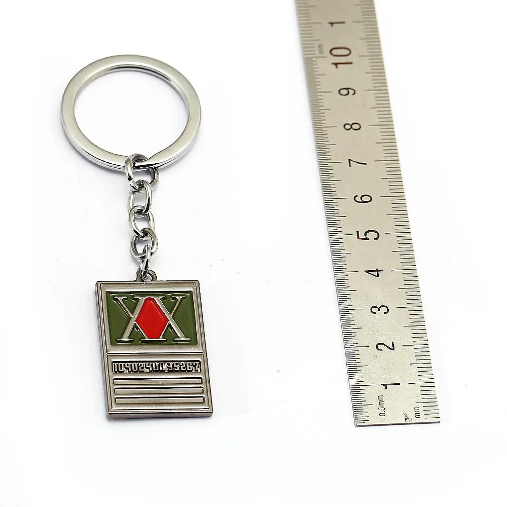 

Anime Souvenir HUNTER x HUNTER Keychain GON FREECSS License Pendant Key Ring Holder Car Bag Men Gift Chaveiro Jewelry Porte Clef