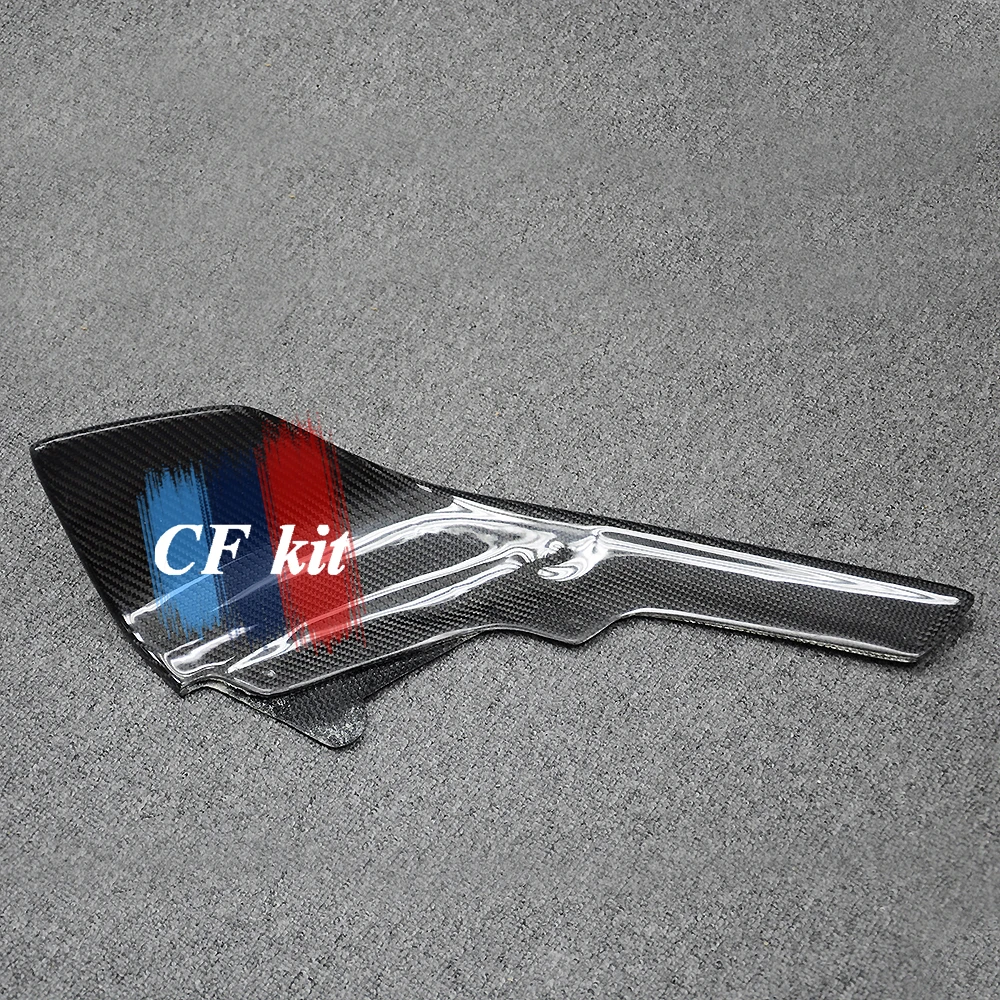CF комплект 2 шт./компл. для BMW F87 M2 База купе 2-двери- Реальные углеродного волокна переднего бампера разветвители фартук закрылки стайлинга автомобилей