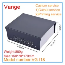 1 шт./Партия DIY шасси устройства распределительные коробки 150*70*170 мм железный металлический корпус Корпуса корпуса для запуска сигнала продукта