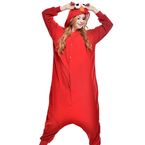 Флис Onesie взрослых животных Пижама Для женщин животного пижамы one piece пижамы женские косплей Комбинезоны унисекс для Для мужчин Для женщин - Цвет: Red Sesame