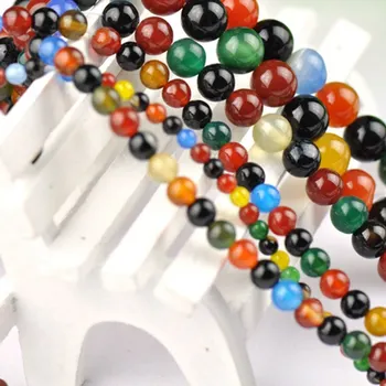 

Pure Natural AAA colorful Agate Lotus Prayer Imitation Gemstone Beads Tourmaline Round Spacer Beads 6/8/10/12mm 004001018