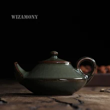WIZAMONY чайный набор кракле глазурь Longquan Celadon Zisha керамика искусство Тай Тхи Китай Чайный горшок фарфор Исин глина антикварный чайник