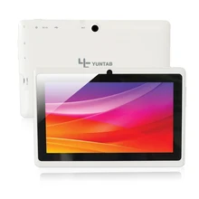 Yuntab Q88 7 дюймов wifi белый Цвет Tablet Android4.4, четырехъядерный процессор, 8 г Встроенная память 512 М Оперативная память, двойной Камера, внешний 3 г, Allwinner A33 Tablet