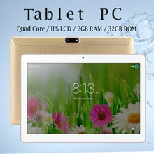 Russian warehouse shipped New10 inch Android Tablet 6.0 Quad Core 2GB + 32GB IPS LCD Marshmallow 2 SIM Card Android Tablet PC