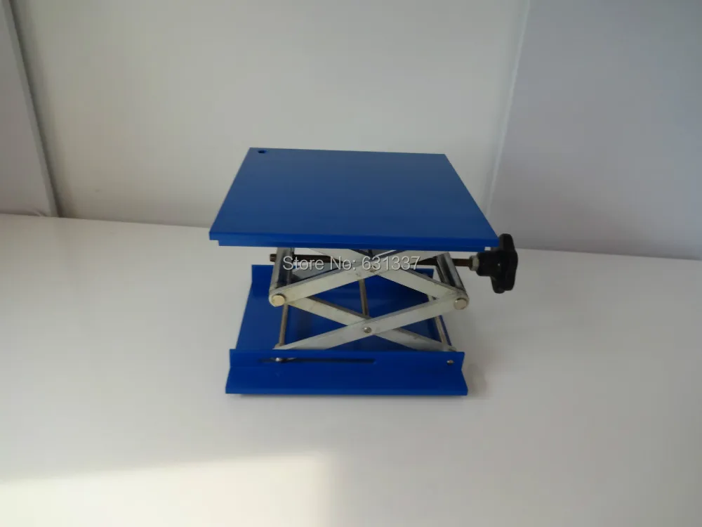 Лабораторный домкрат оксид алюминия синий цвет размер 20x20x28 см опорная платформа лабораторный подъемник jack200* 200 мм