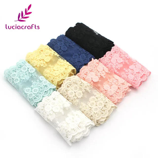 Lucia artigianato 1y/lot 12.5 cm Assetto Pizzo di Cotone Nastri FAI DA TE Per La Lucia artigianato 1y/lot 12.5 cm Assetto Pizzo di Cotone Nastri FAI DA TE Per La