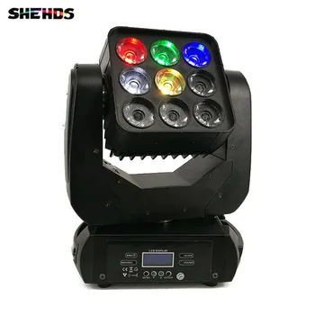 

DJ Equipment 9x12W LED Matrix DMX512 Beam Moving Head For Wedding decoration Christmas for home Led Lamp Disco Stage