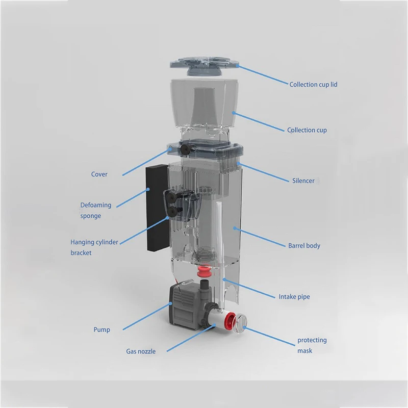 Скиммер для протеина QQ2 аквариумные аксессуары фильтр для аквариума морской встроенный висячий цилиндр фильтр для аквариума внешний