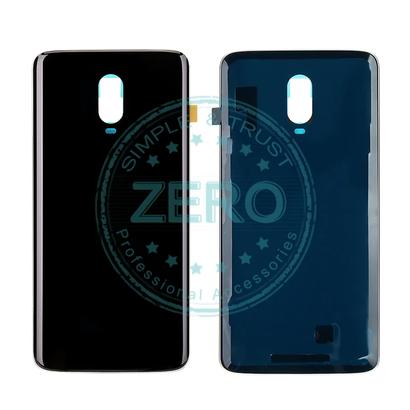 Оригинальная Крышка батарейного отсека для OnePlus 6T черное зеркало A6010 задняя