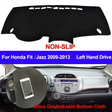 TAIJS приборной панели автомобиля крышка силиконовые Нескользящие для Honda Fit Jazz 2009 2010 2011 2012 2013 левая тире коврик от Солнца Анти-УФ ковер