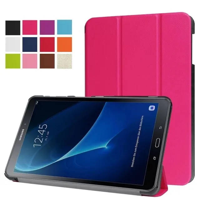 Для samsung Galaxy Tab 10,1 Smart Cover тонкая магнитная подставка кожаный флип чехол с сна T580 T585