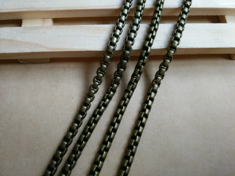 

Free shipping bracelet necklace material DIY accessories Jewelry parts brass chain/4.6*3.7mm raw smb1075