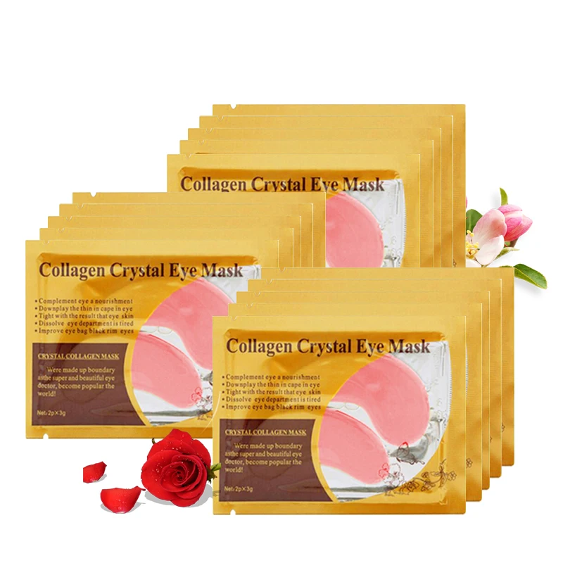 

10pair=20pcs Hydrating Eye Mask Cream Remove Dark Circle Eye Skin Care Lifting Firming Natural Moisturizing Eye Collagen Patches