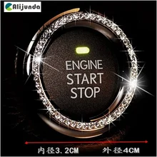 Alijunda отделка переключателя зажигания автомобиля кольцо Стикеры для Cadillac XTS SRX ATS CTS/Renault Koleos Fluenec широта