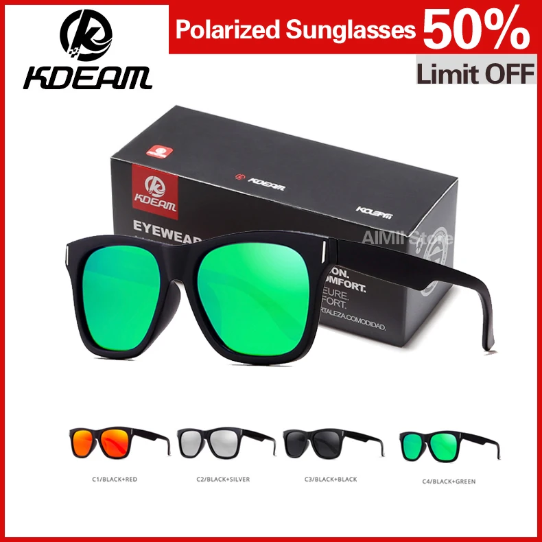 

2018 Spanish sunglasses are stylish and versatile for both men women Polarized Mirror lens Sun GlassesEyewear 4 Colors UV400
