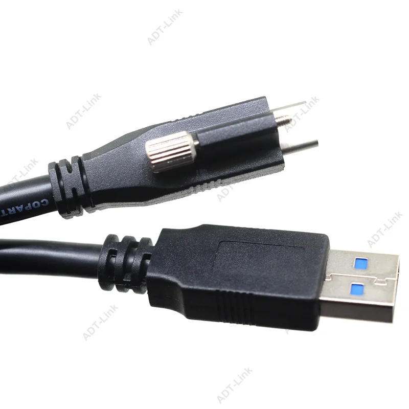 USB 3.1 نوع-c آلة الليلية كابل كاميرا صناعية USB-C مع واحد M2 مسامير قفل ل IDS Ximea التصوير مصدر كاميرا