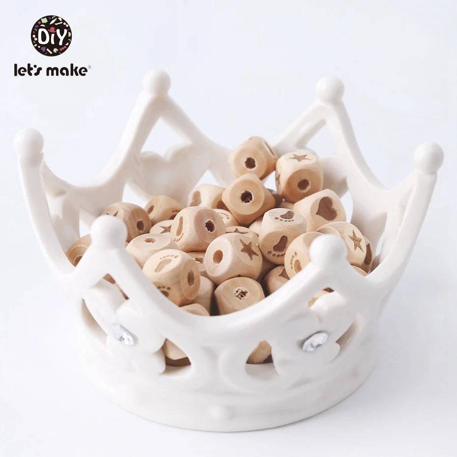 12mm DIY wooden beads