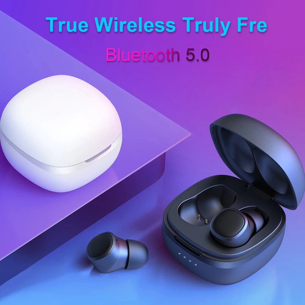 

TEAMYO T1X TWS Mini Bluetooth V5.0 Earphones RTL8763BFR AAC&SBC Wireless Headphones Earbuds IPX6 Waterproof Headset with Mic