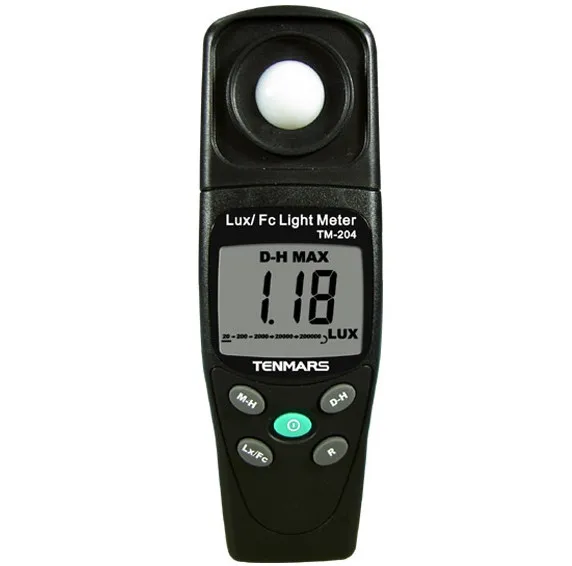 TM-204 цифровой измеритель освещенности LUX и FC измеритель освещённости измерительный светильник включает весь видимый диапазон