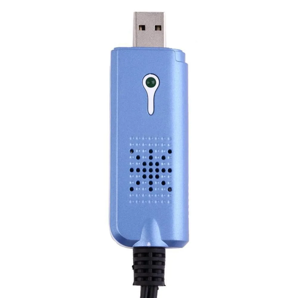 Синий USB 2,0 Легкий захват аудио, видео адаптер VHS DVD DVR tv cap ture Card конвертер Поддержка Win 10 для Mac IOS Drive