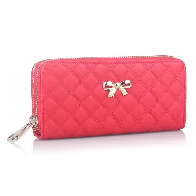 Кошелек женский портмоне кошельки женские кошелёк сумка барсетка женская кошельки бумажник женщины - Цвет: red
