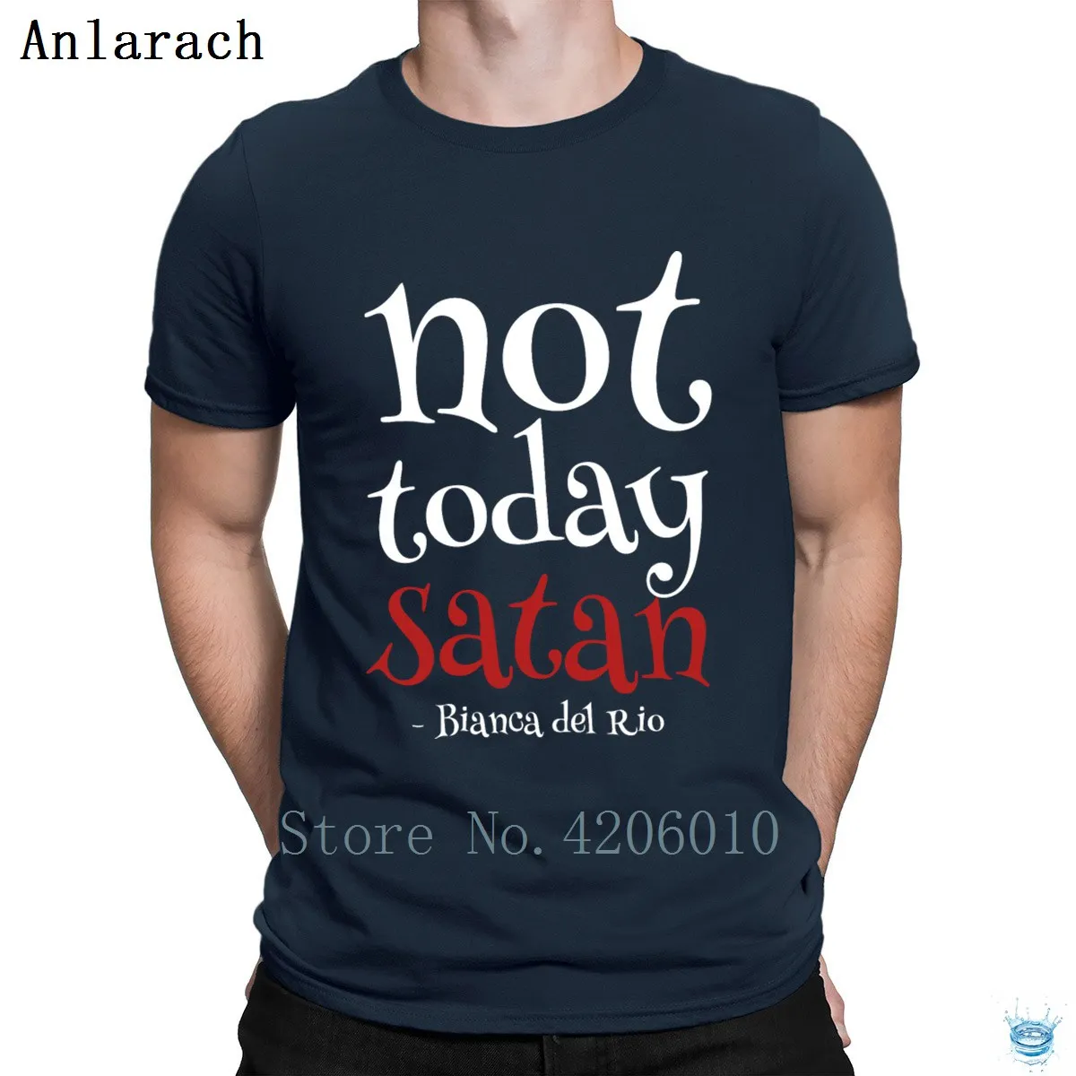 cheap Not Today Satan Tshirts Custom Novelty Plus Size 3xl Sunlight Tshirt For Men New Fashion Top Tee Family Anti Wrinkle