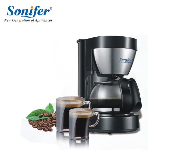 0 65l Electric Drip Coffee Maker Household Machine 6 Cup 0 65l Electric Drip Coffee Maker Household Machine 6 Cup Tea Pot 220v Sonifer