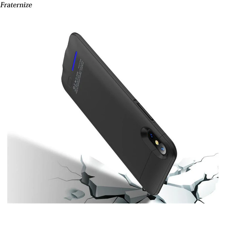 Тонкий чехол для зарядного устройства iPhone 7 8 6 6S Plus внешний аккумулятор полная