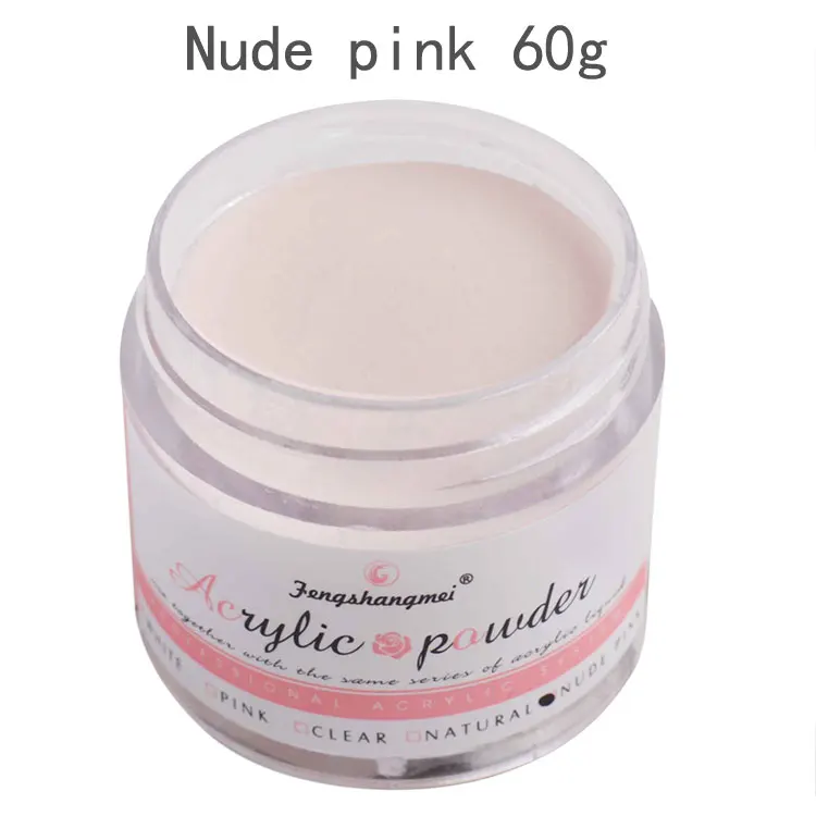 Acrylic powder for Crystal nail extension nude pink clear white natural 3D builder design Sculpture polymer dust