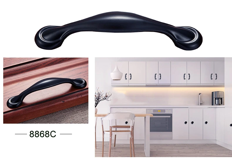 Aluminum Alloy Cabinet Handles Cupboard Pulls (6)