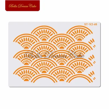 

New Sector Lace Cake Stencil Layering Plastic Stencils DIY Scrapbooking Painting Drawing Stencils Template Cake Decorating Tool