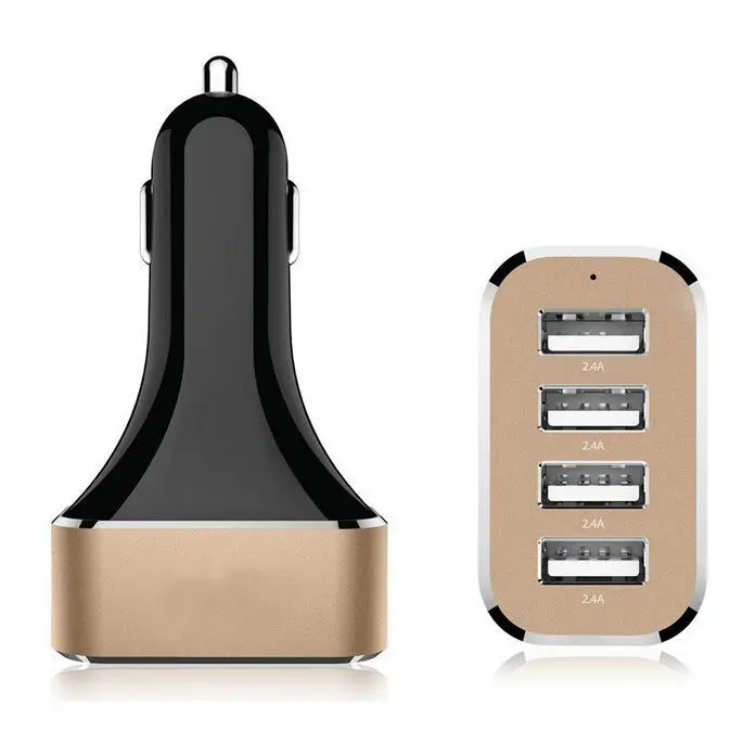 Ldnio 9.6A 4 порта Быстрая зарядка Micro USB Автомобильное зарядное устройство с подарочной упаковкой для iPhone 7 6s 6 ipad mini samsung Xiaomi htc