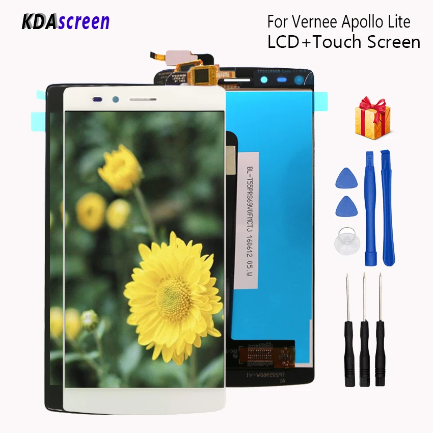 ЖК дисплей для Vernee Apollo Lite дигитайзер сенсорная стеклянная панель в сборе экран