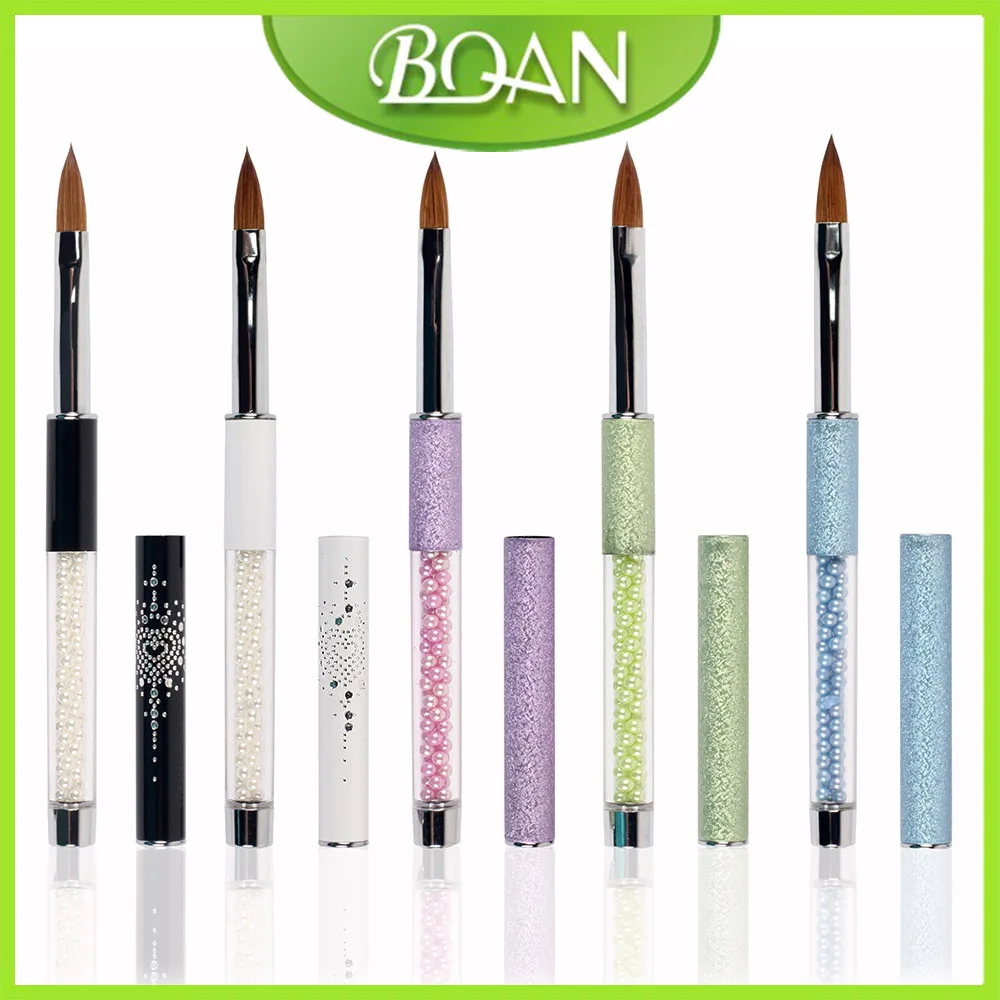

BQAN Multi Handle 100% Kolinsky Sable Acrylic Nail Brush Black Kolinsky Sable Acrylic kolinsky Nail Art Brush 10 PCS