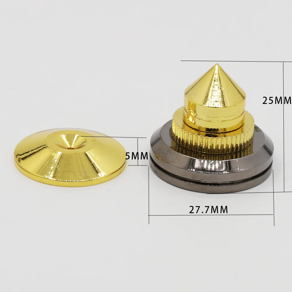 

4 Sets speakers Stand Feet Foot Pad loudspeaker box Spikes Cone Floor Foot Nail