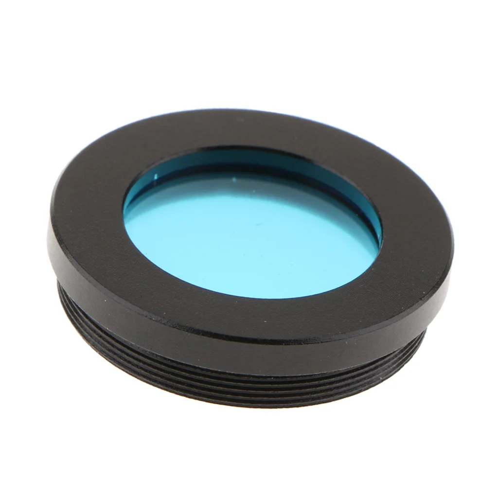 2Pcs Standard 1.25 inch Color Filters Set for Telescope Eyepiece - Black Blue, for Moon Planet Lunar Planetary Observation