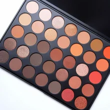 35 цветов макияж тени для век матовые тени для век мерцающий матовый макияж Палитра 35O Дымчатая пигментная Палетка теней для век косметическая Палитра для век