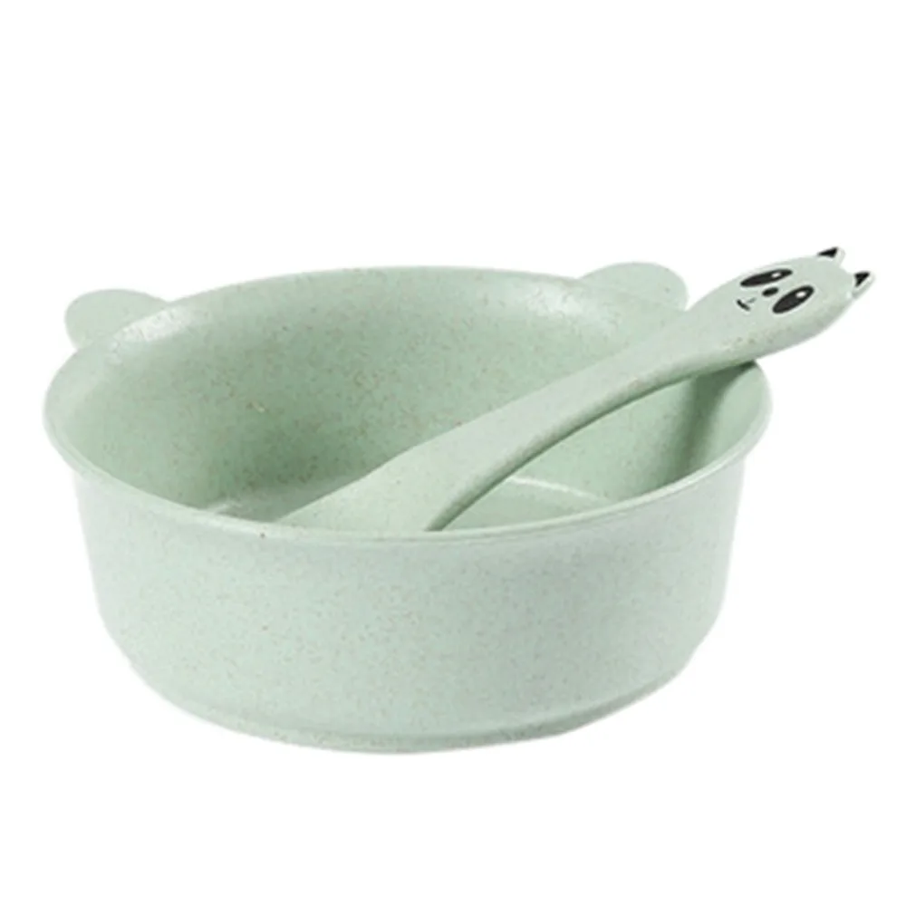 2Pcs/set Baby Dishes Cartoon Food Storage Bowl Spoon Set for Kids Children Tableware Eco-friendly Dinnerware Feeding New 2Pcs/set Baby Dishes Cartoon Food Storage Bowl Spoon Set for Kids Children Tableware Eco-friendly Dinnerware Feeding New